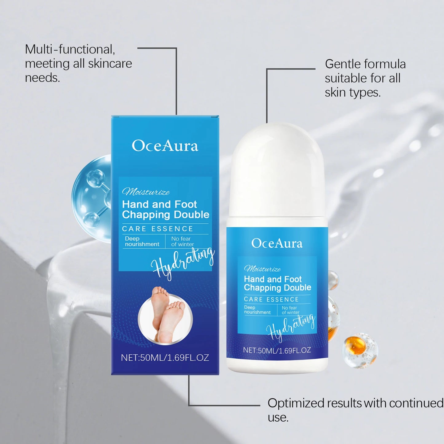 Urea Foot Care Roller Ball | Deep Hydration & Softening Treatment