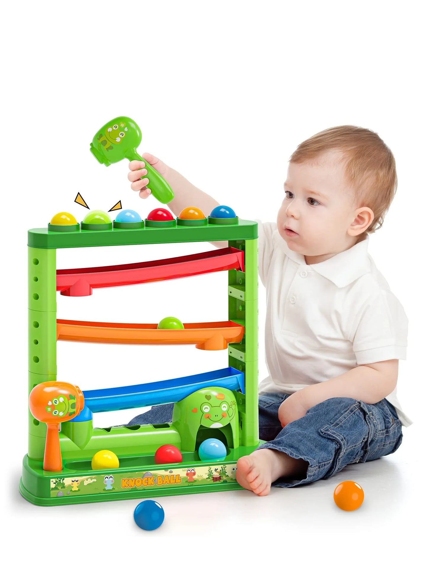 Educational Pound and Drop Ball Toy | Montessori Fine Motor Skills