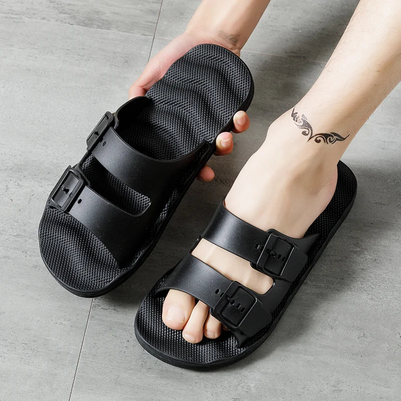 Comfortable Adjustable Men's Summer Slippers | Lightweight Beach Sandals