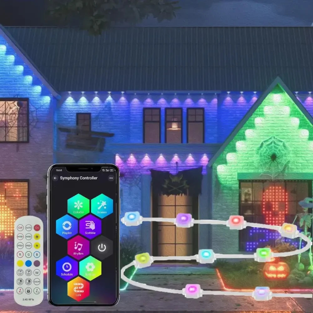 Permanent Outdoor RGB LED Lights | Smart Waterproof Lighting Kit