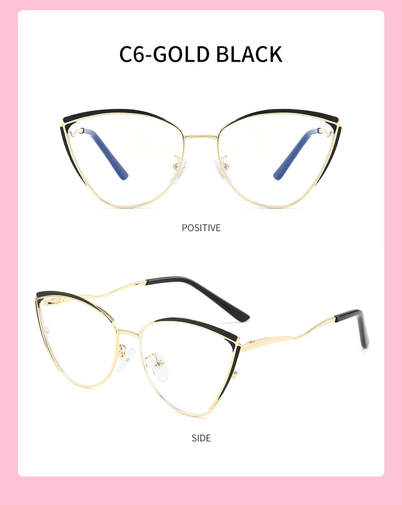 Personalized Cat Eye Glasses for Women | Customizable Style & Comfort
