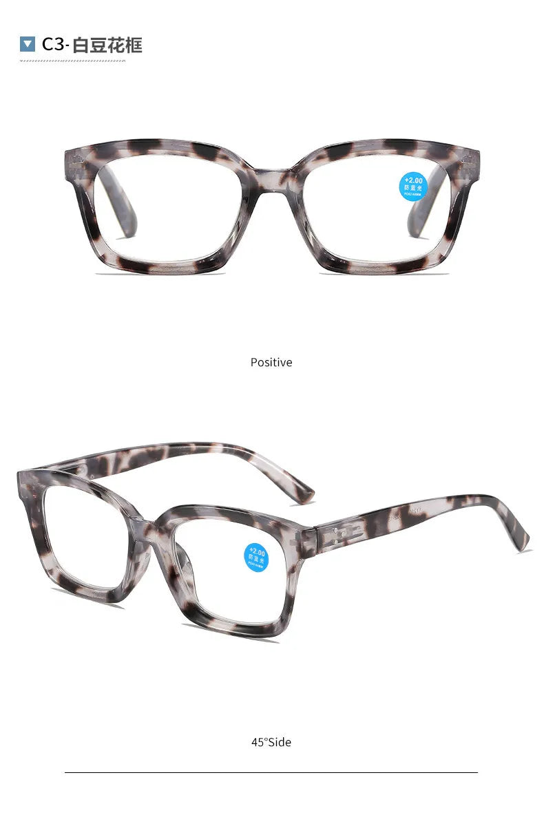 New Reading Glasses Men women Anti Blue Light Presbyopia Eyeglasses Antifatigue Computer Eyewear with +1.5 +2.0 +2.5 +3.0 +3.5