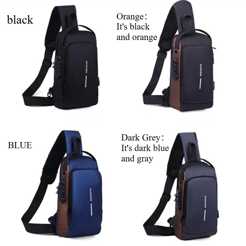 Men's Anti-Theft Chest Bag | Durable & Stylish for Adventures