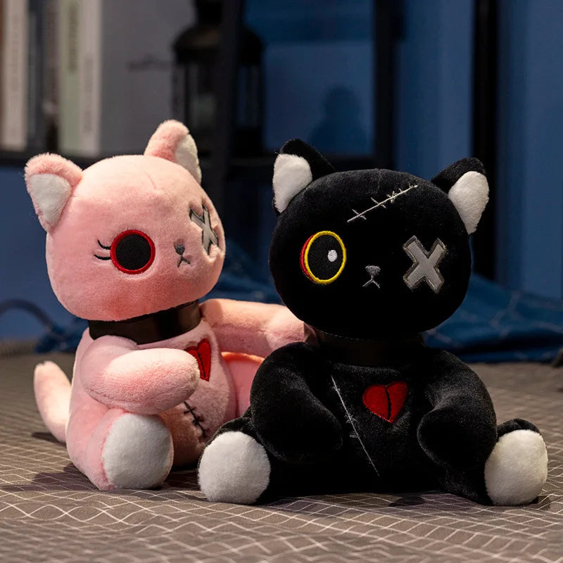 25cm Gothic Lolita Mood Cat Plush Toy | Cute Stuffed Animal Gift