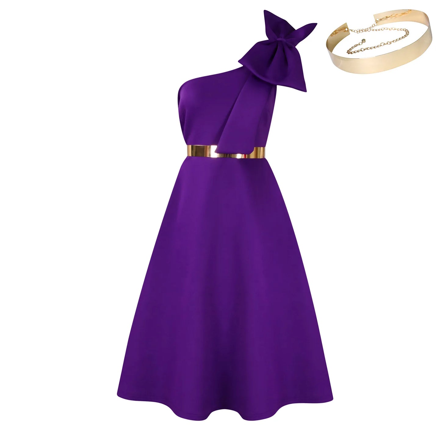 Elegant One Shoulder Dress for Women | Luxurious Summer Fashion