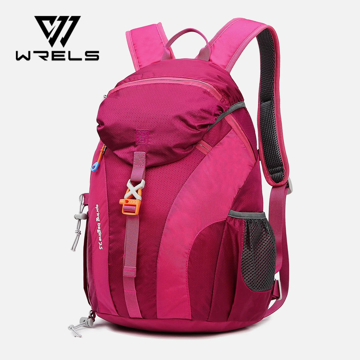 WRELS Outdoor Mountaineering Backpack Large Capacity Sports Backpack Waterproof Folding Schoolbag Ultra-light Cycling Traveling
