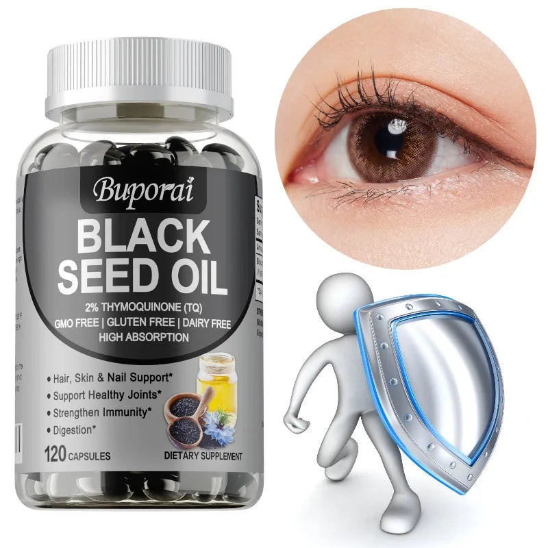 Premium Black Seed Oil Capsules | Immune Health & Wellness Support