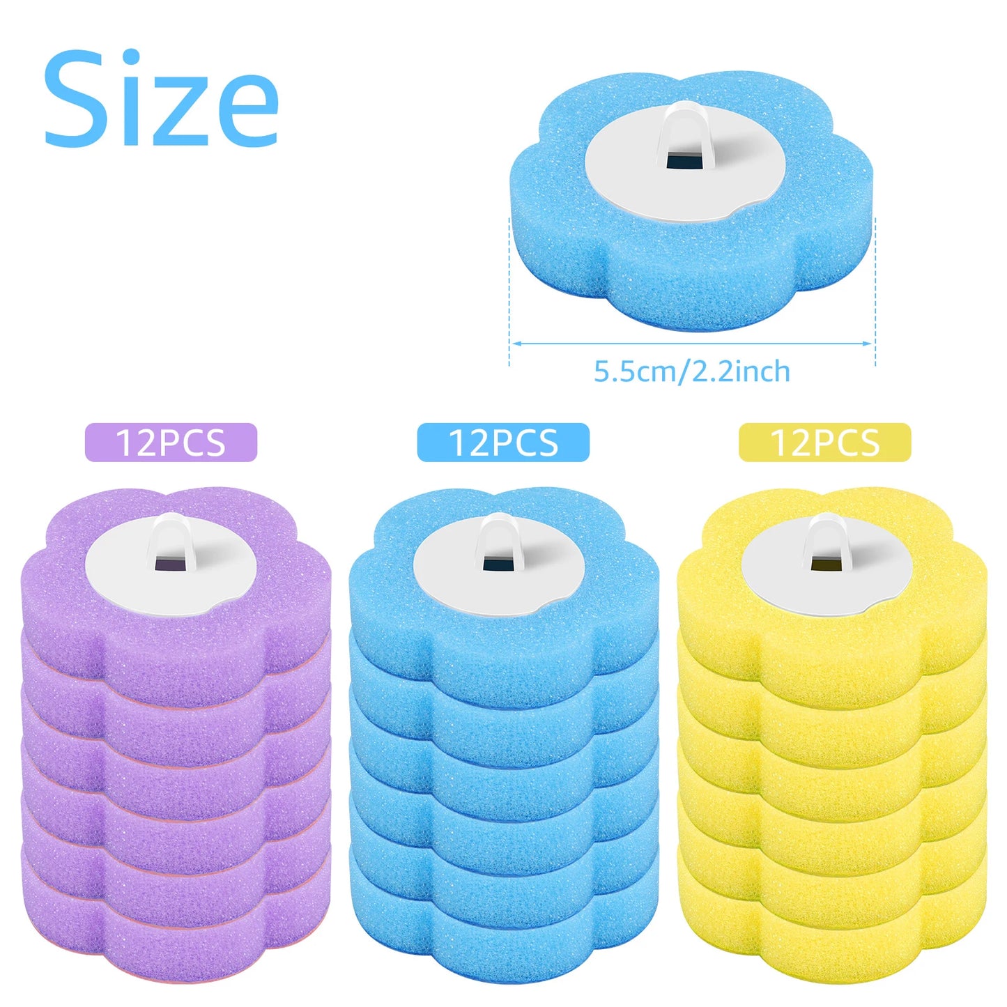 18/36Pcs Toilet Brush with Disposable Heads | Ultimate Bathroom Cleaner