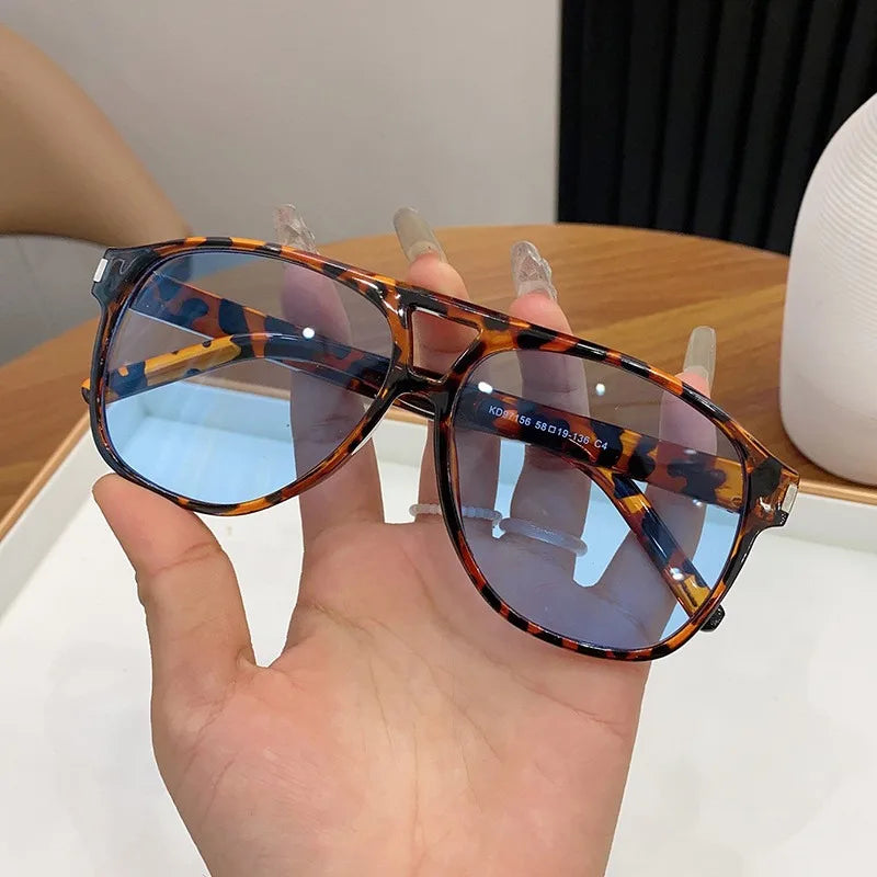 Luxury Big Frame Pilot Sunglasses | Trendy UV400 Shades