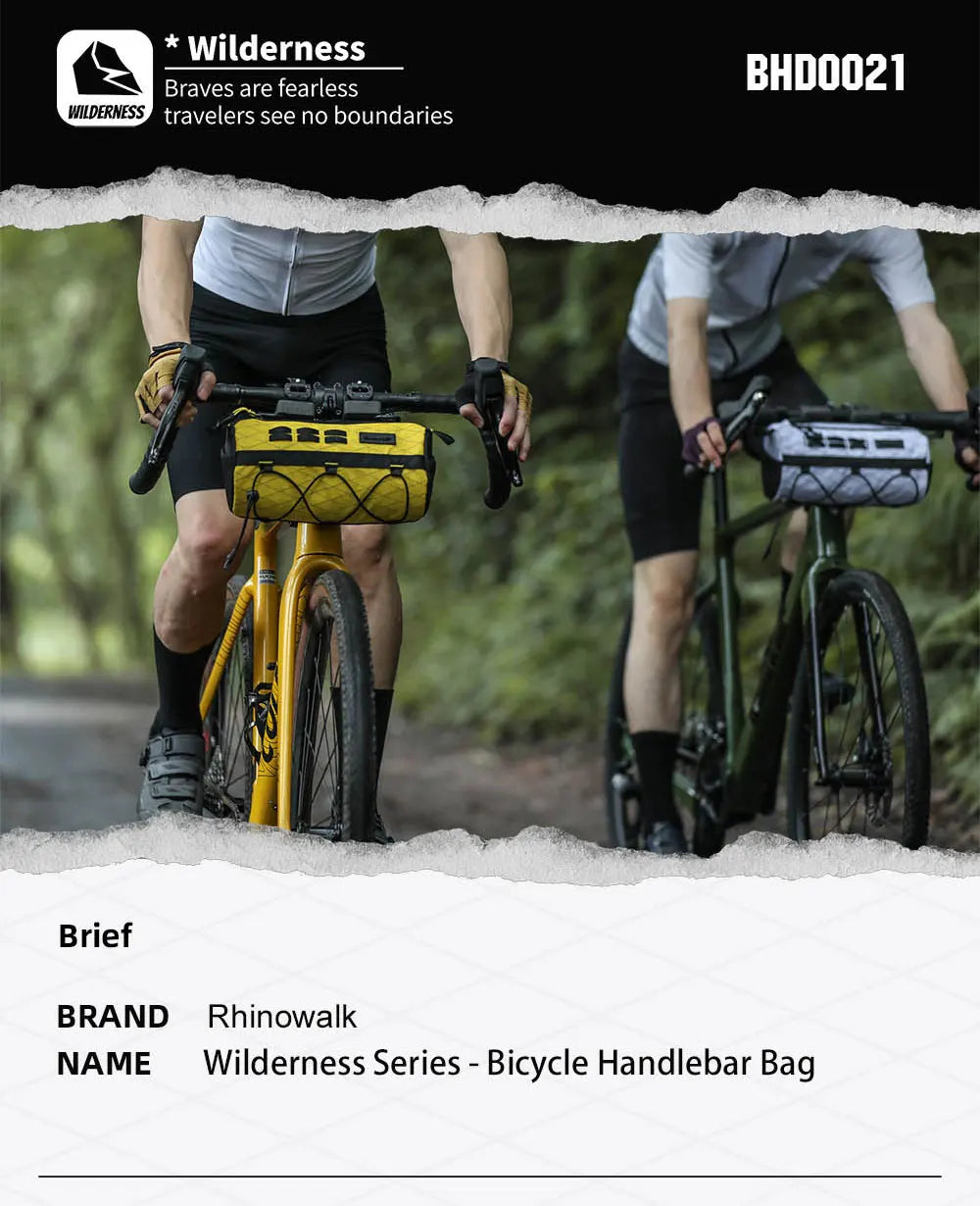 Durable Bike Handlebar Bag | 2.8L Wear-Resistant Bicycle Bag
