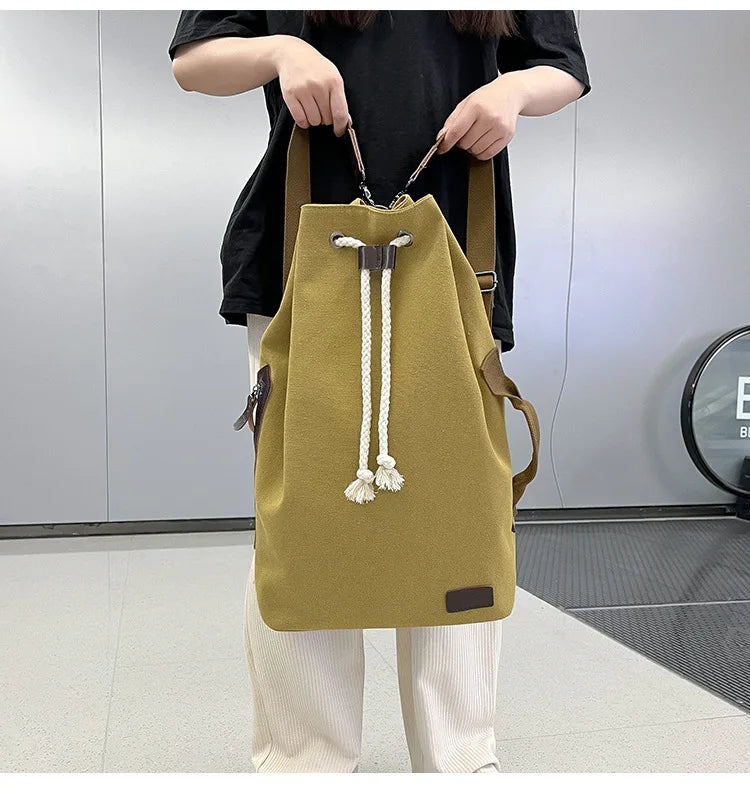 Retro Canvas Backpack Shoulder Bag | Stylish & Functional Gear