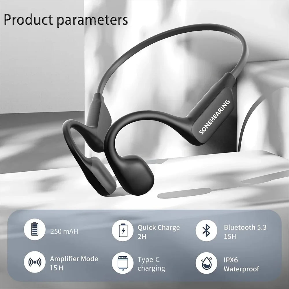 Lightweight Bone Conduction Headphones | Wireless Comfort & Clarity