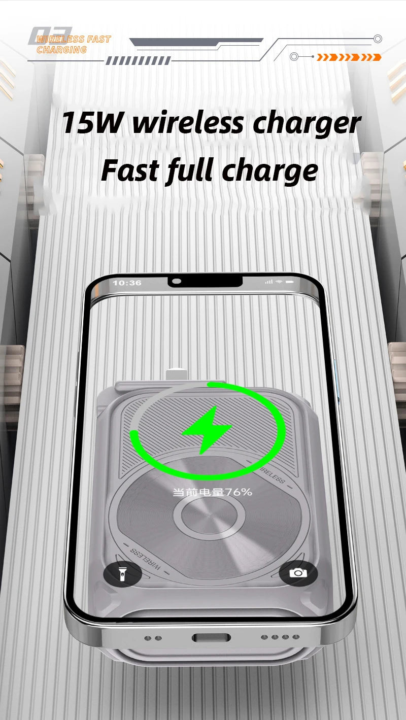 20000mAh Magnetic Wireless Power Bank with Fast Charging Stand