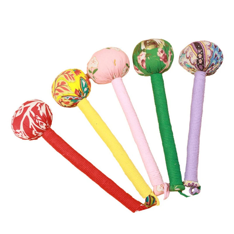 Long-Handled Wormwood Massage Hammer for Stress Relief