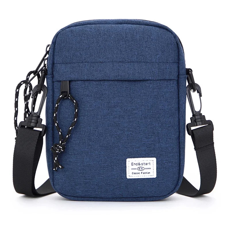Casual Small Oxford Cloth Shoulder Bag for Men and Women