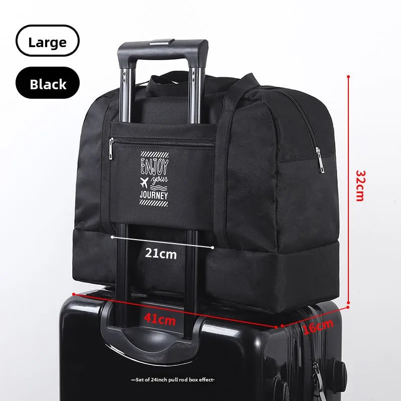 Double-Layer Waterproof Travel Bag for Gym & Swimming