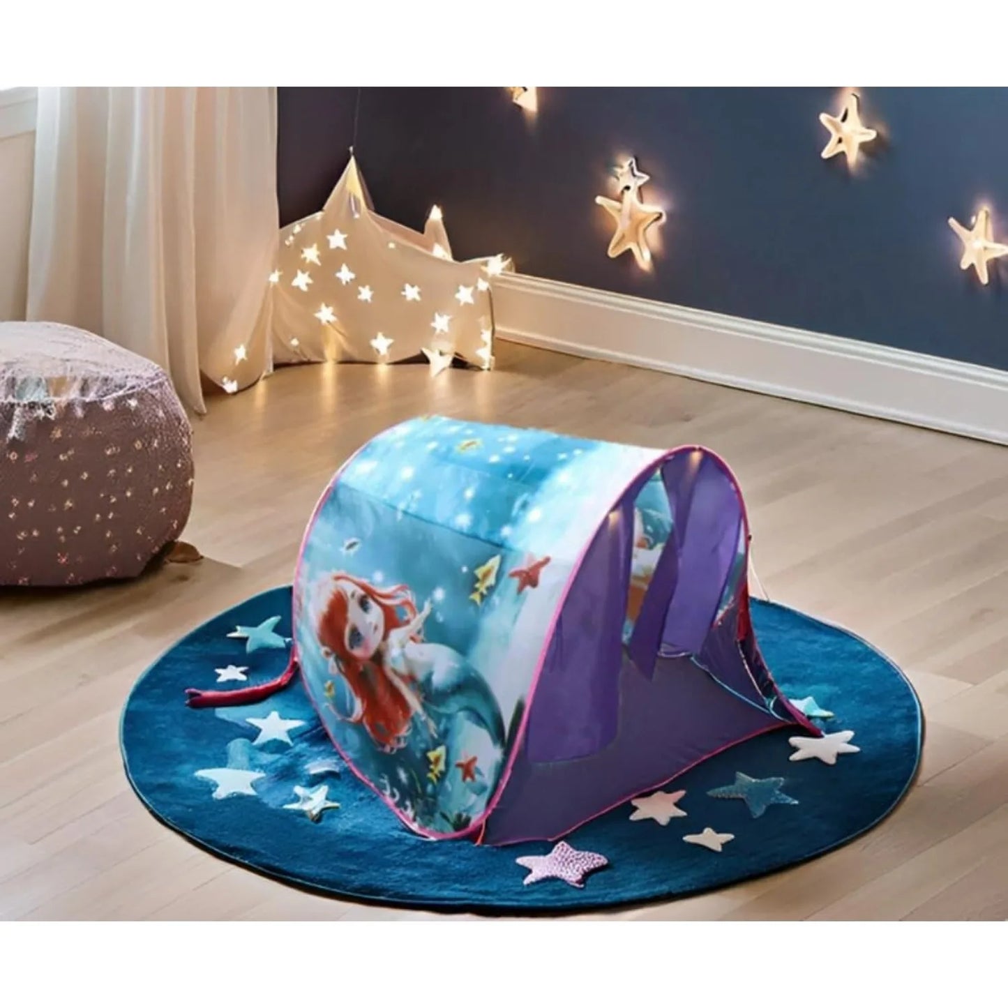 Dream Tent with Light Show for Kids | Foldable Bed Tent