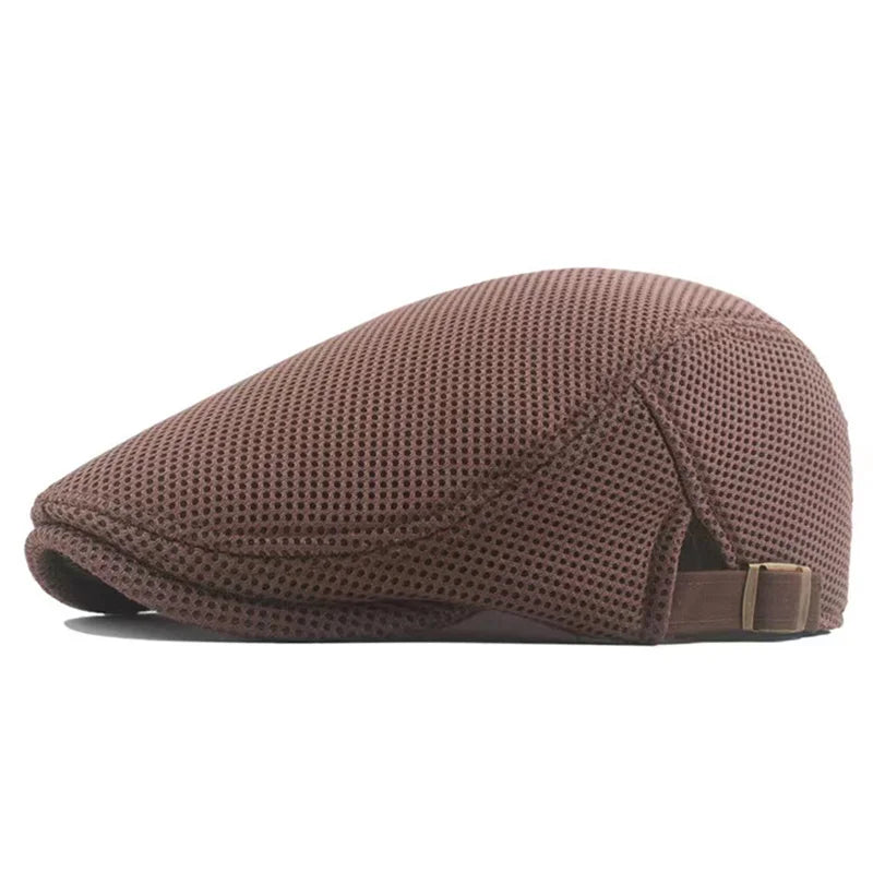 Men's Adjustable Mesh Newsboy Caps | Trendy Spring & Summer Style