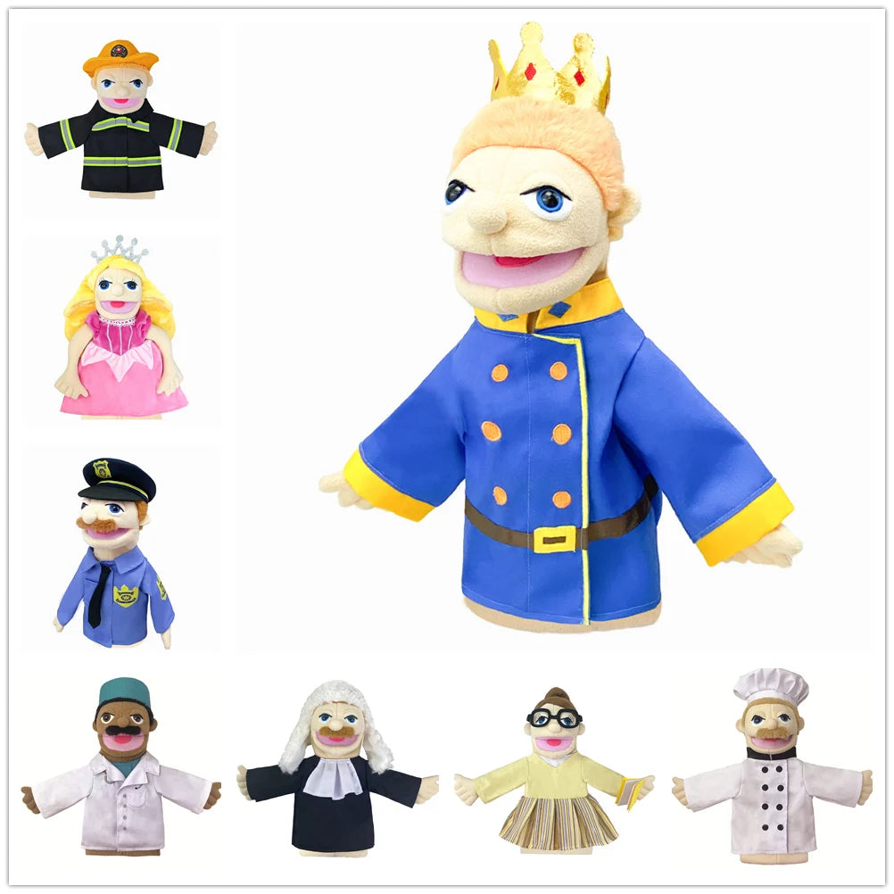 Cartoon Profession Series Plush Hand Puppets | Fun & Engaging Dolls