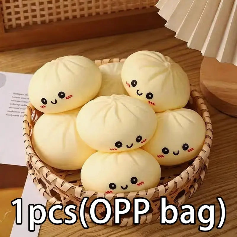 Giant Dumpling Toys Anxiety Relief Fidget Toy Simulation Food Steamed Stuffed Bun Soft Squeeze Decompression Dough Toy