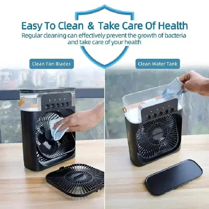 3-in-1 Portable Air Conditioner & Fan | Humidifier & Night Light