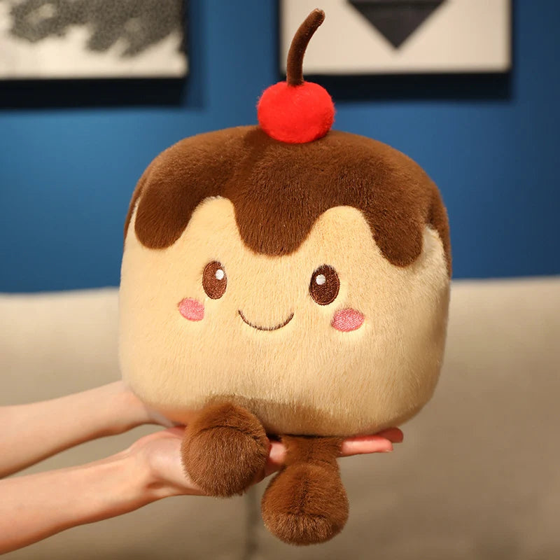 Kawaii Strawberry Food Doll Throw Pillow | Perfect Gift Idea