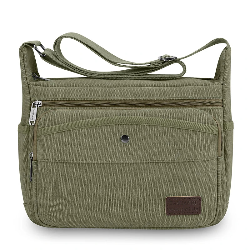 Bolsos de Lona Casuales para Hombres | Bandolera Cruzada Versátil