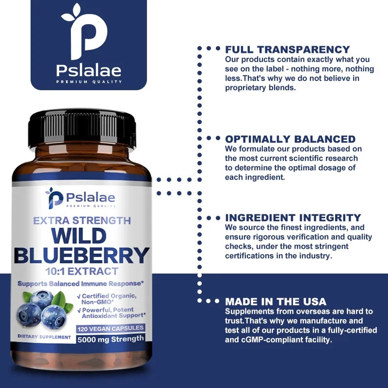 Natural Wild Blueberries | Anti-Aging Antioxidant Supplement