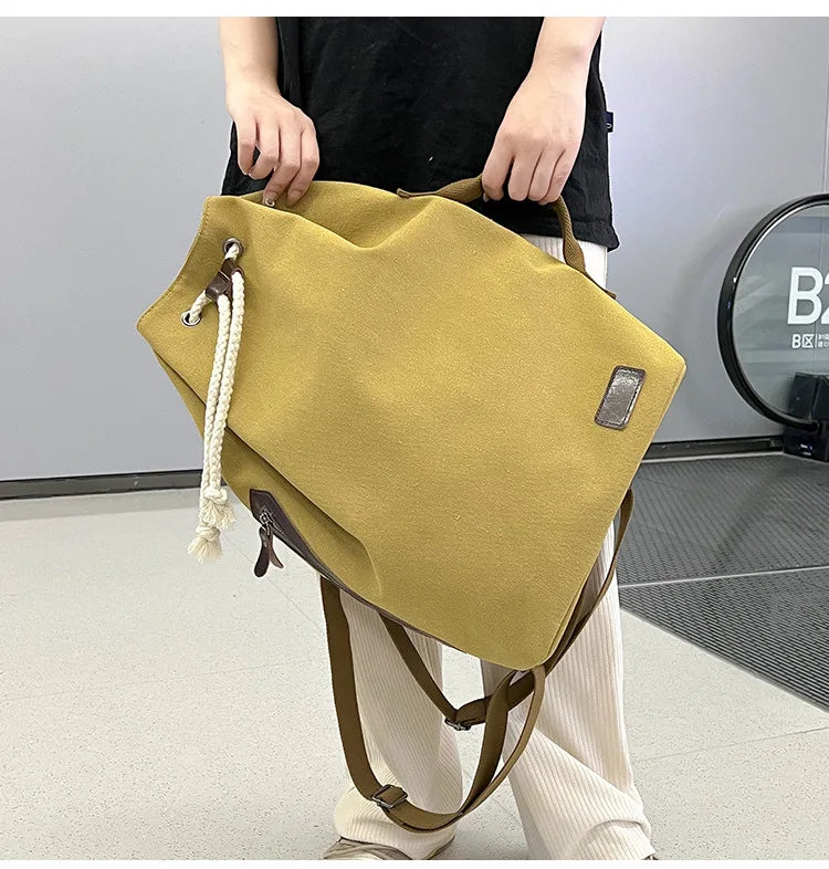 Retro Canvas Backpack Shoulder Bag | Stylish & Functional Gear