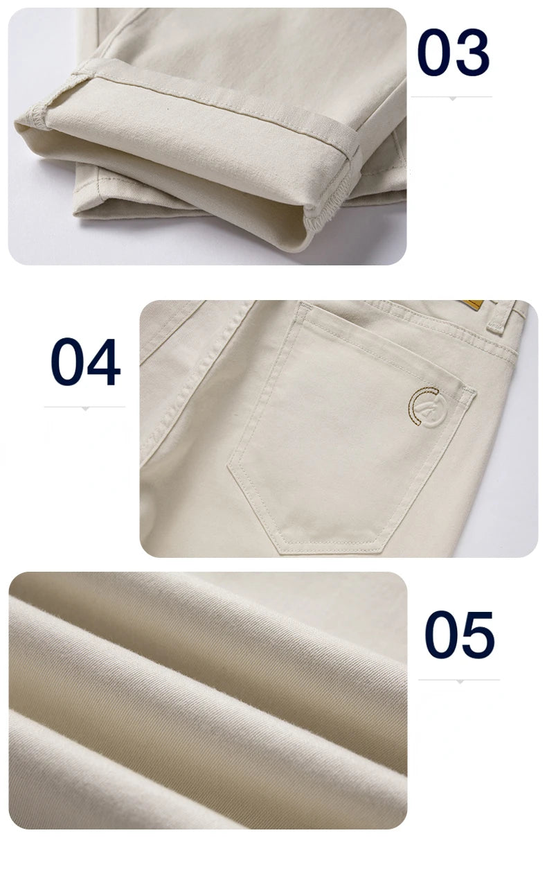Men's Slim Casual Stretch Jeans | Smart Business Fashion Trousers
