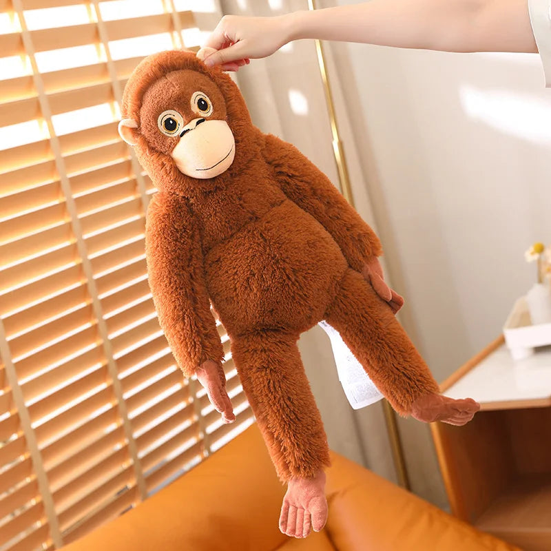 65cm Cartoon Gorilla Plush Toy | Soft Monkey Stuffed Doll