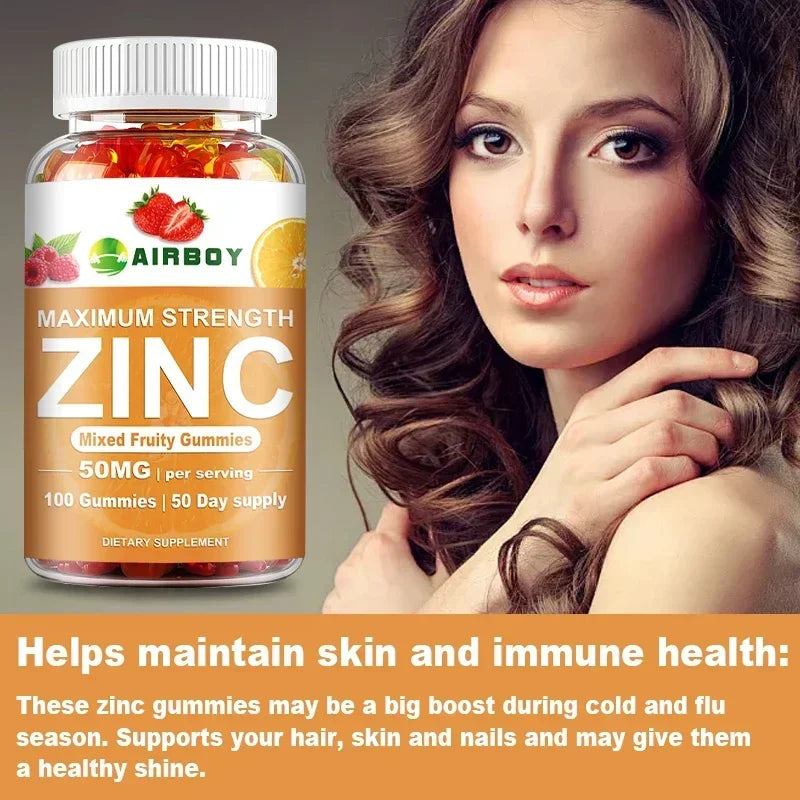 Zinc Gummies for Cognitive Support | Mood and Energy Booster