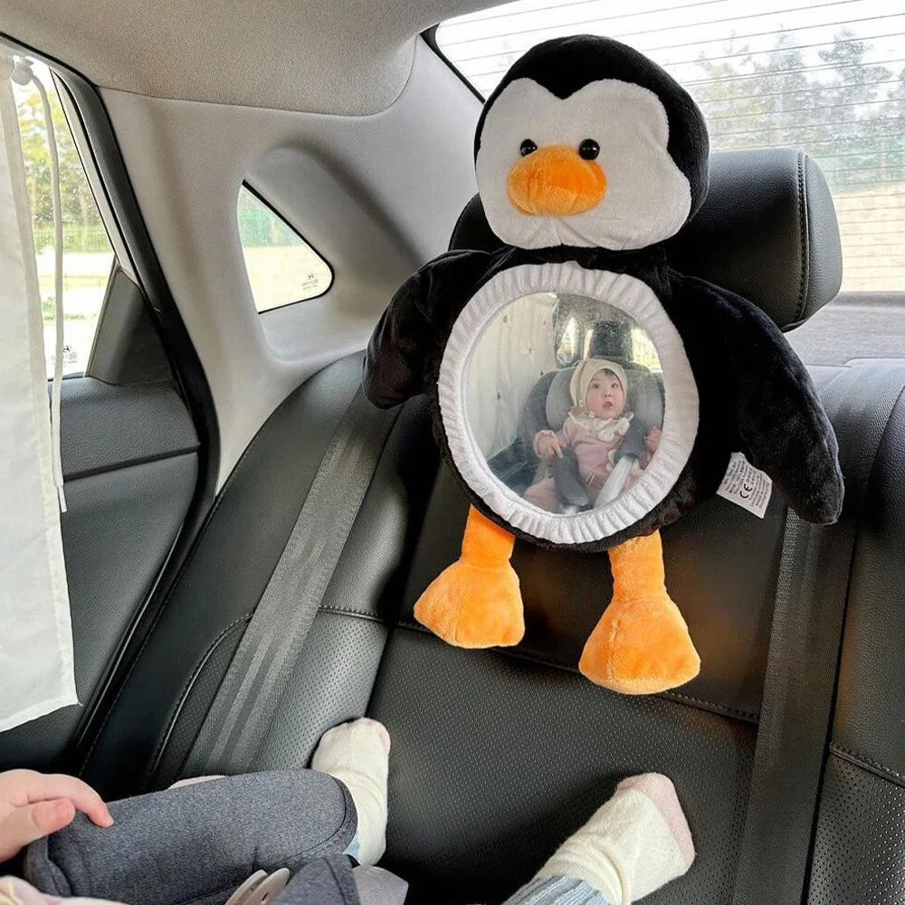 Baby Car Mirror for Safety | Easy View Cartoon Doll Design