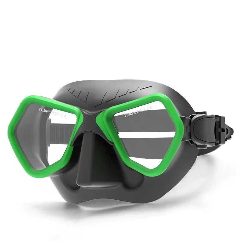 Professional Low Volume Diving Mask | Anti-Fog Silicone Snorkel Gear