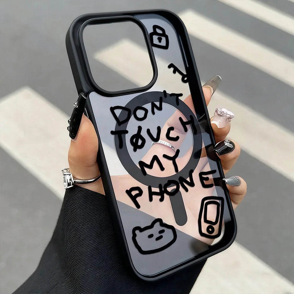 Luxury Magnetic Shockproof Phone Case | Stylish Acrylic Cover