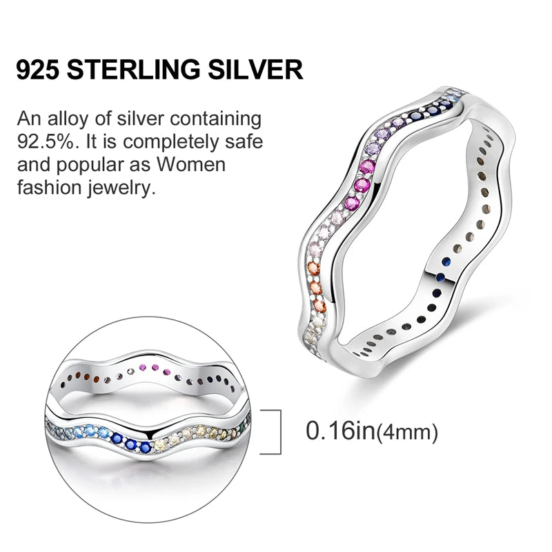 High-Quality 925 Sterling Silver Infinite Love Ring for Women