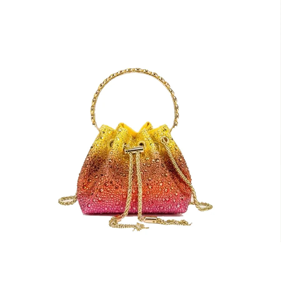 Bolso de mano y tote elegante de noche | Bolso de mujer con borla brillante