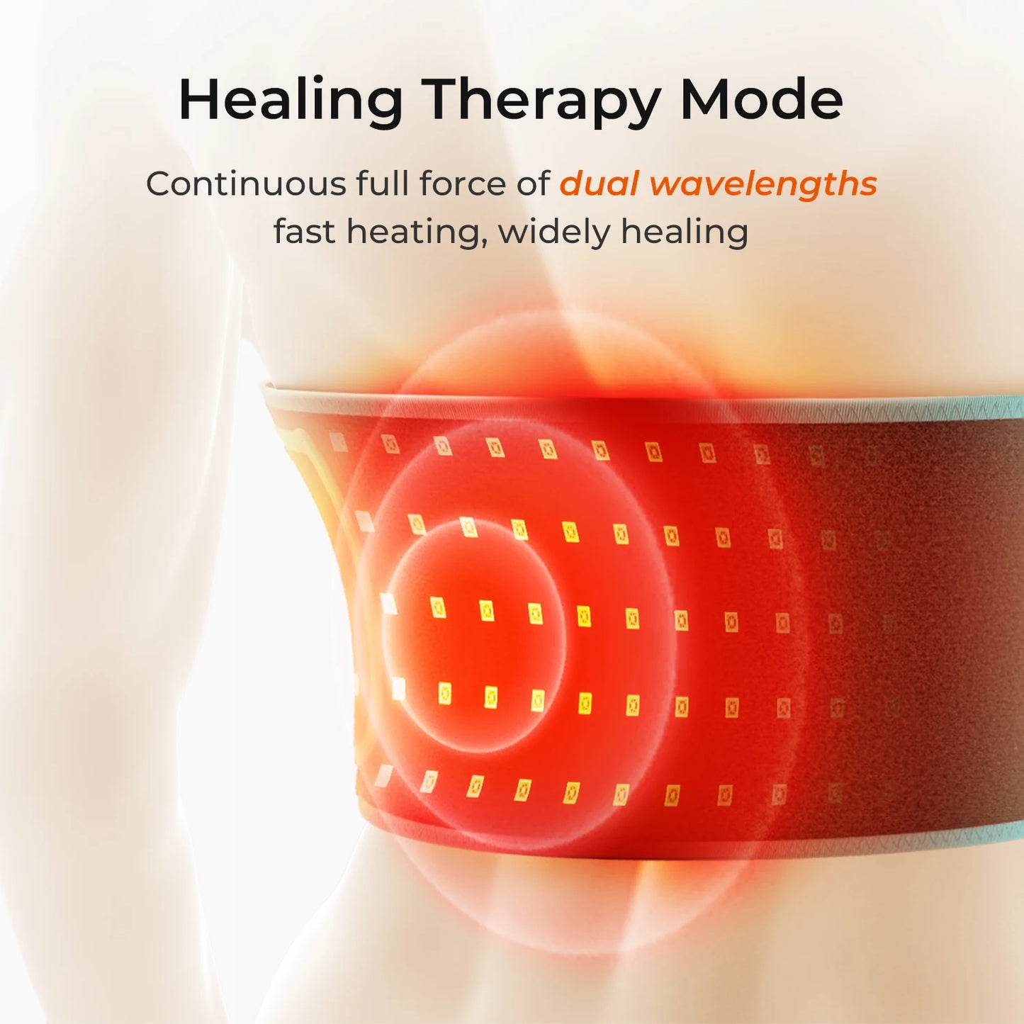 Red & Infrared LED Light Therapy Belt for Back Pain Relief
