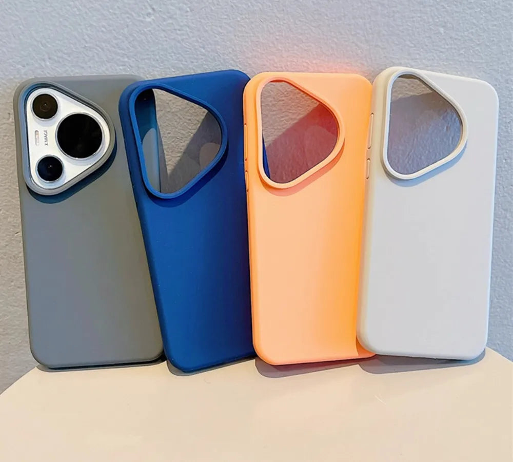 Liquid Silicone Phone Case For Huawei Pura 80 Pro Pura 70 P60 P50 P40 P30 Pro Mate 70 60 50 Luxury Soft Skin Smooth Cover Funda