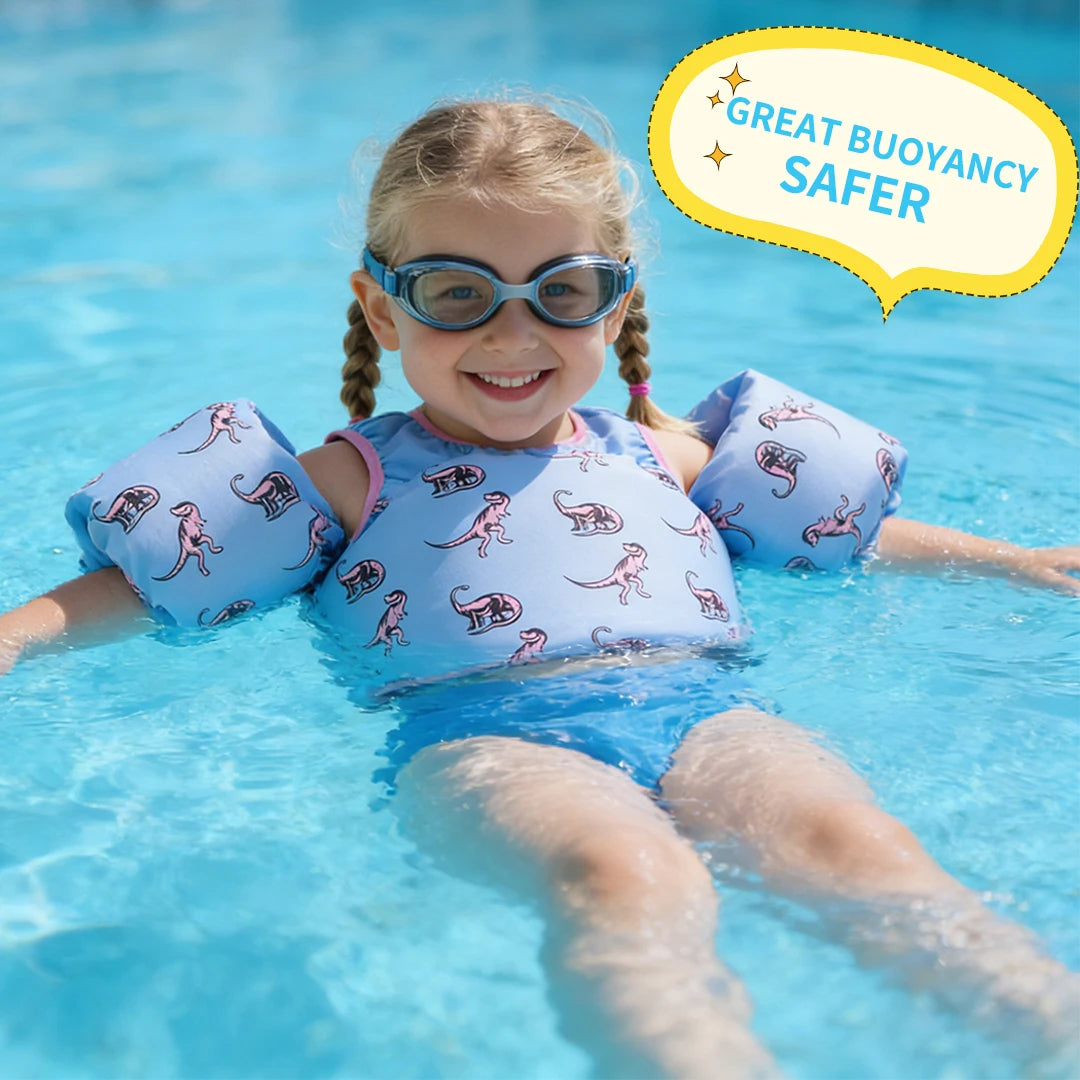 Kids Swim Vest | Toddler Pool Floaties & Adjustable Swim Jacket