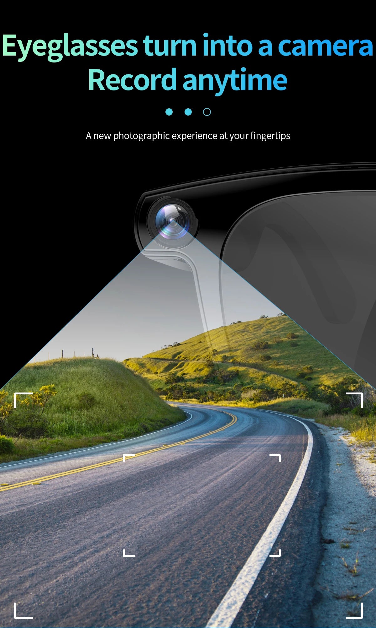 4K Smart AI Glasses with Camera and Voice Translation Features