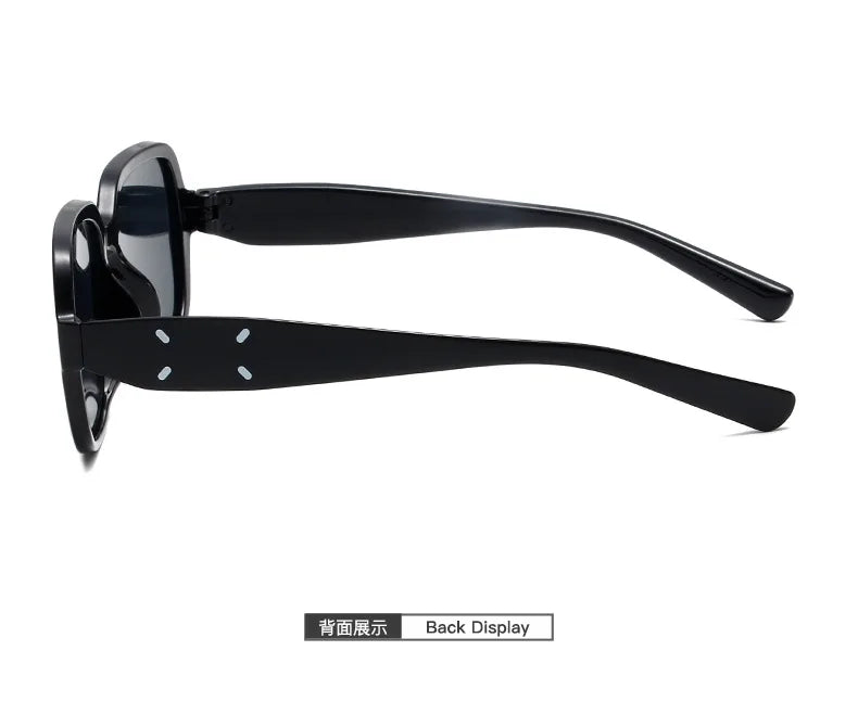 Trendy Retro Black Square Frame Sunglasses for Women & Men