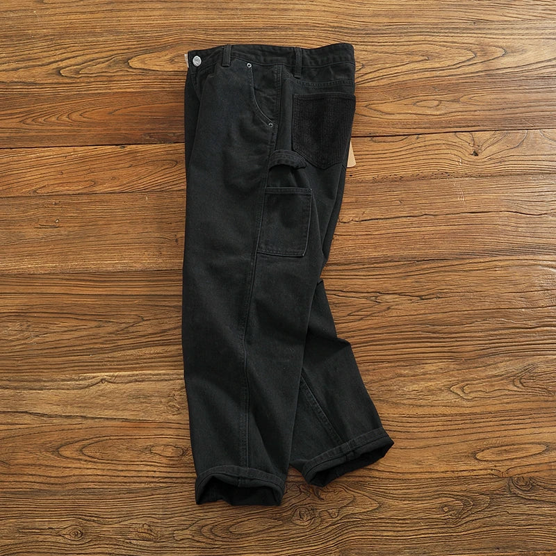 Men's Casual Cotton Twill Cargo Pants | Retro Trendy Style