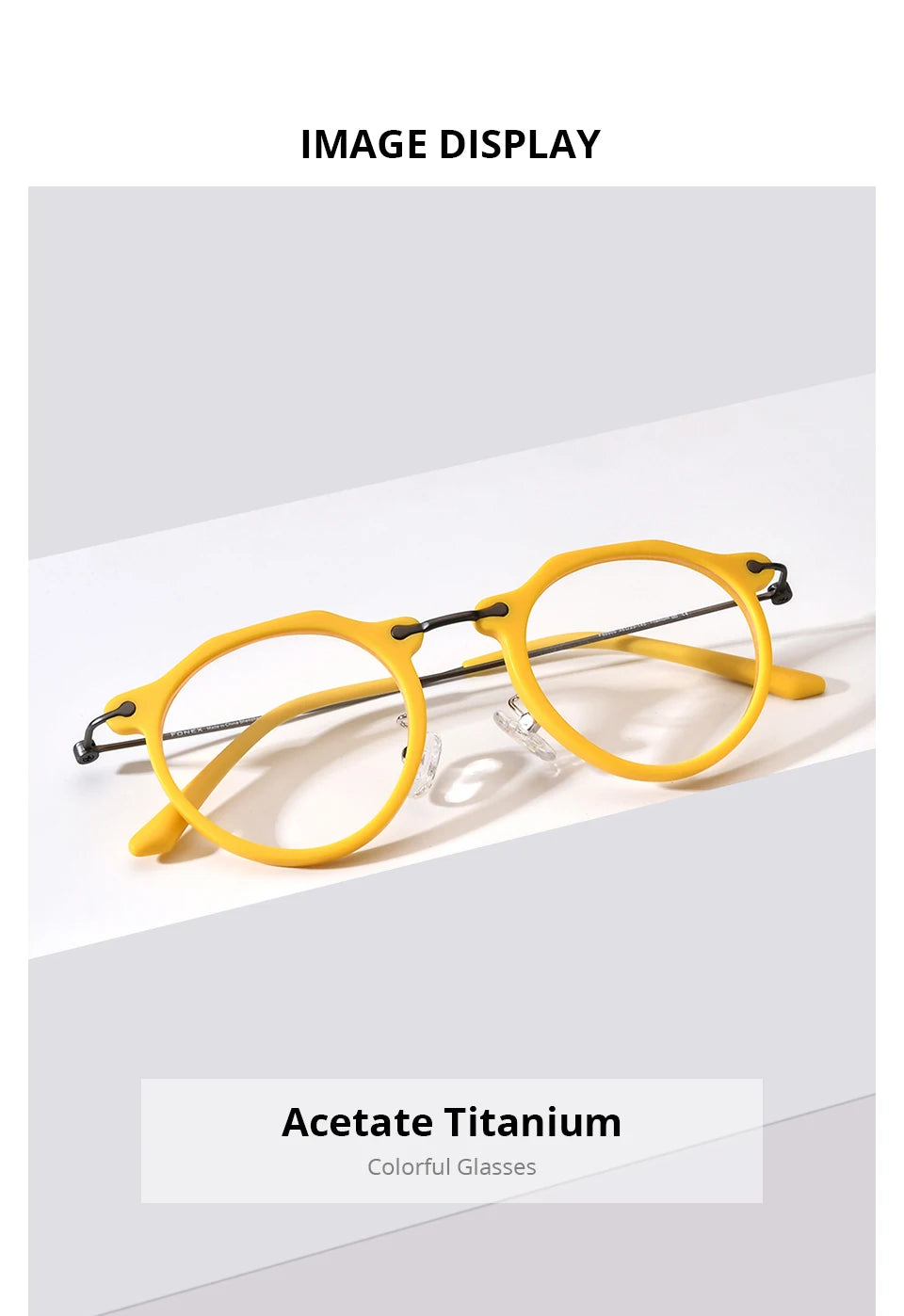 Monturas de gafas unisex cuadradas retro de titanio | Elegantes y duraderas