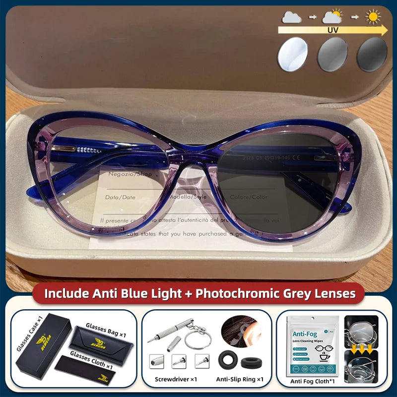 Trendy Women's Cat Eye Blue Light Blocking Reading Glasses