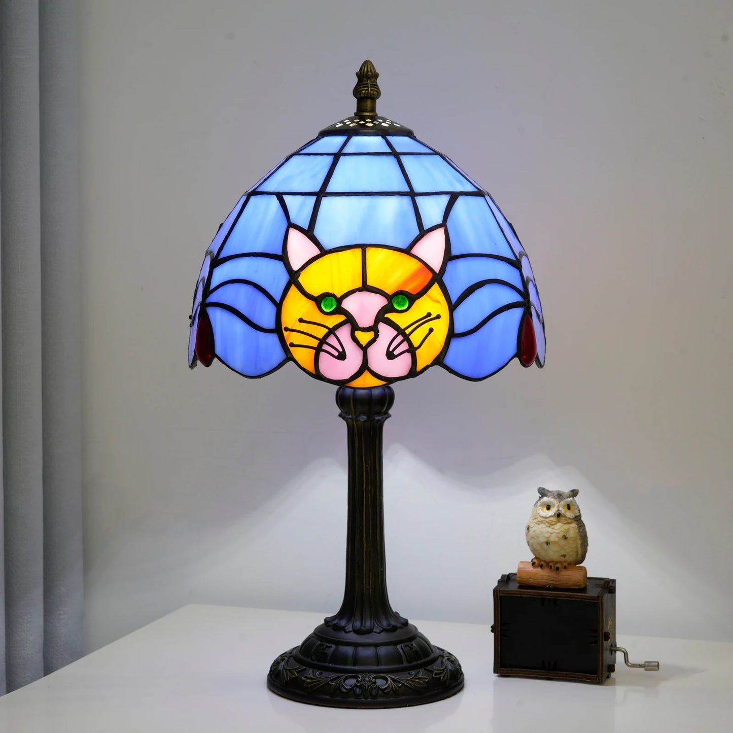 Cute Black Cat Table Lamp for Kids' Rooms | Nightstand Decor