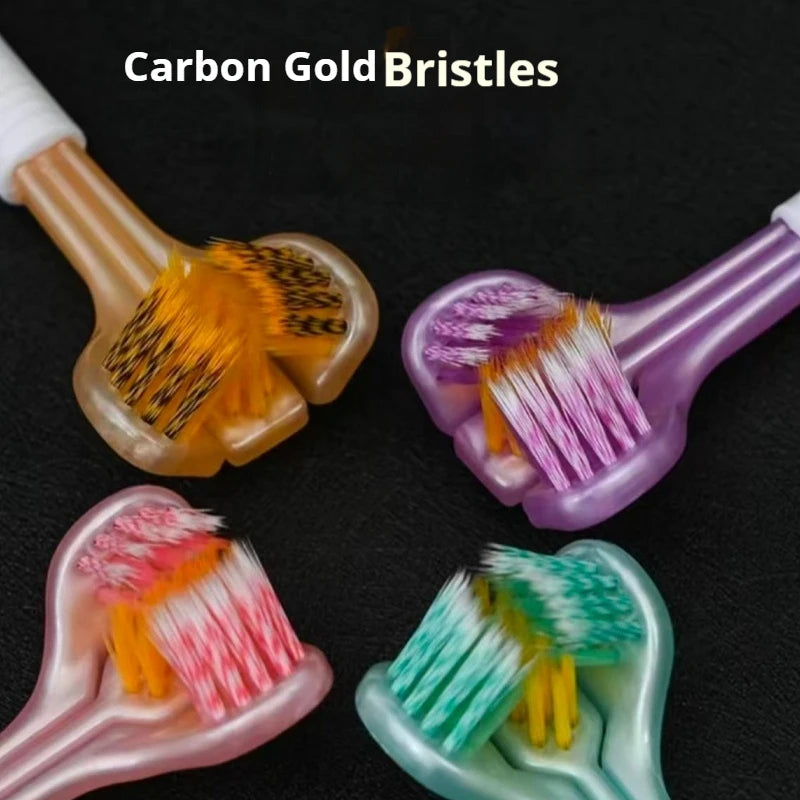 4-Pack Premium Toothbrush Set | Soft Bristles & Elegant Design