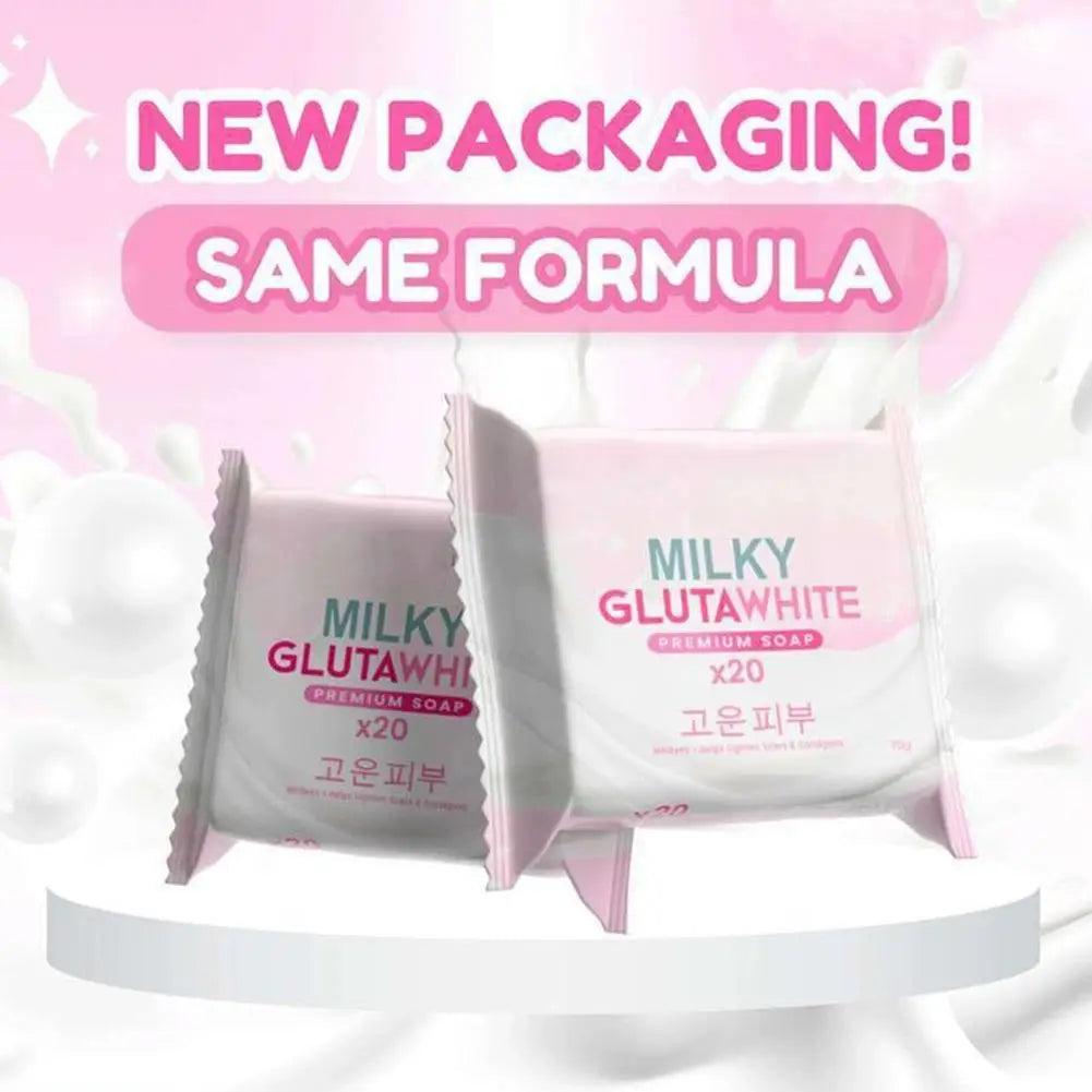 Premium Korean Glutathione Milk Soap | Deep Cleansing & Nourishing