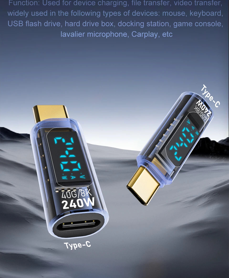 High-Speed USB4 Type C Adapter | 40Gbps Thunderbolt Connector