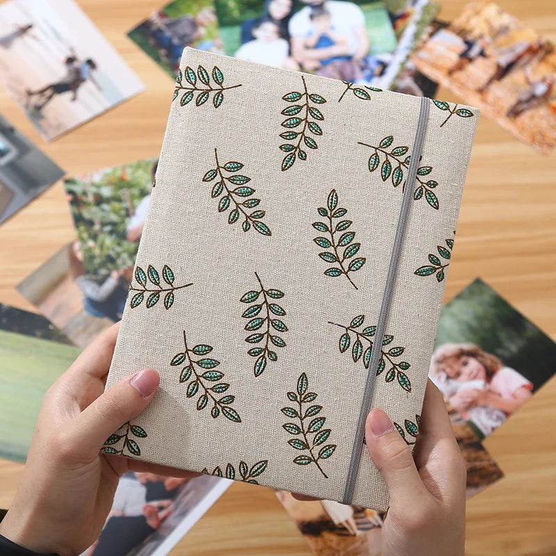 200pcs 6-inch Fabric Photo Album | Large Capacity Family Keepsake